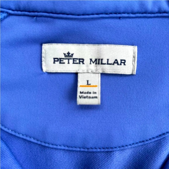 Peter Millar Crown Sport Perth Dip Dye 1/4 Zip Golf Pullover Mens Large Blue - Picture 5 of 14